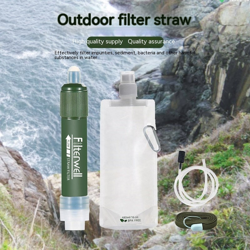 Filterwell™ Portable Water Filter Straw – Outdoor Water Purifier